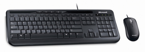 Picture of Microsoft Keyboard APB-00018 Corded Keyboard & Mouse Black