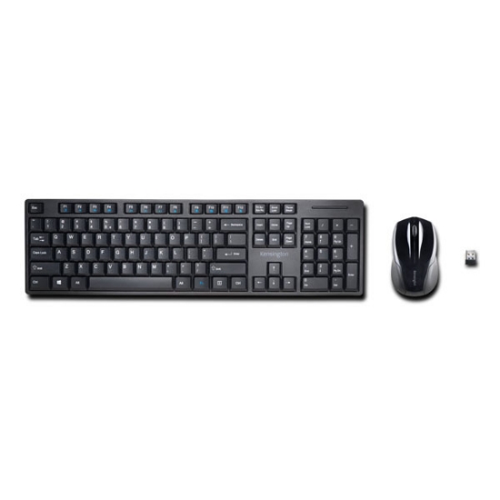 Picture of Kensington Keyboard 75230 Profit Low-Profile & Mouse Wireless Black Desktop Set